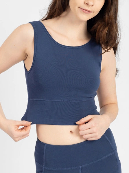 Blueberry Bliss Reversible Crop Tank
