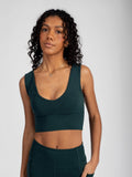 Monstera Reversible Crop Tank