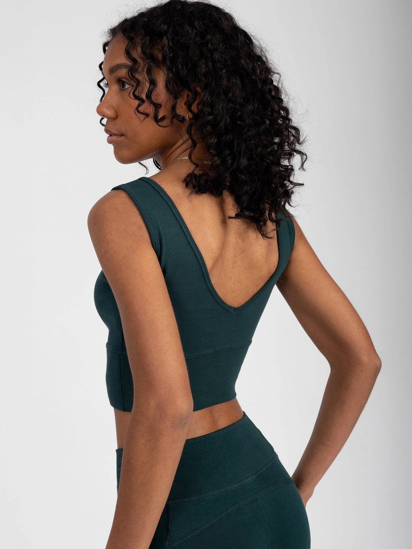 Monstera Reversible Crop Tank