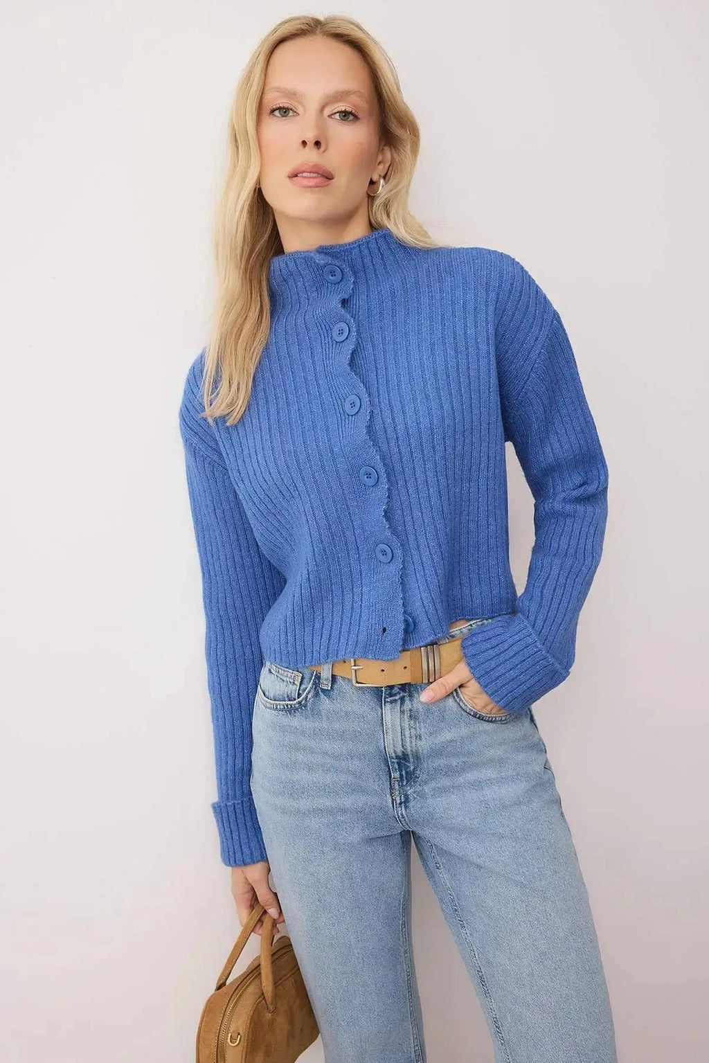 Cashmere Cropped Cardigan