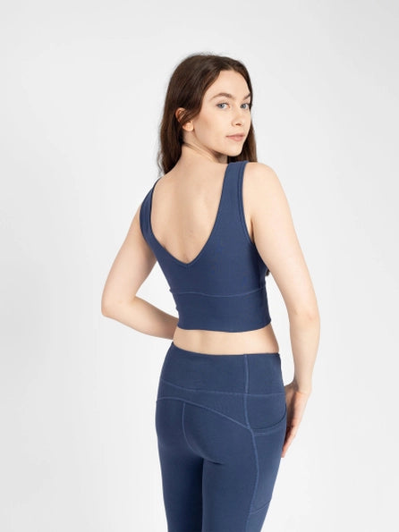 Blueberry Bliss Reversible Crop Tank