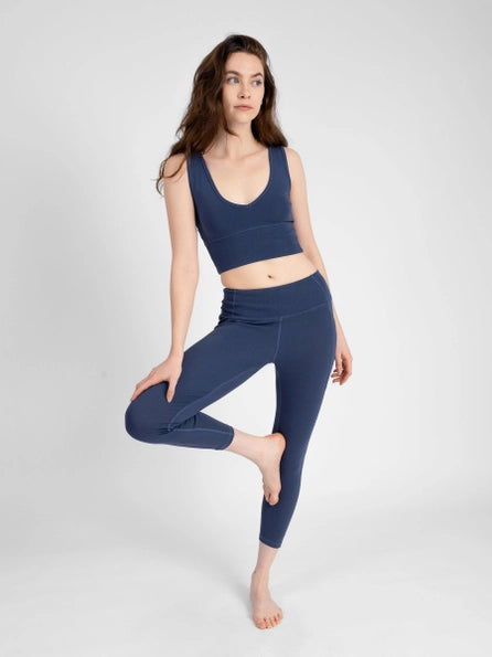 Blueberry Bliss Reversible Crop Tank