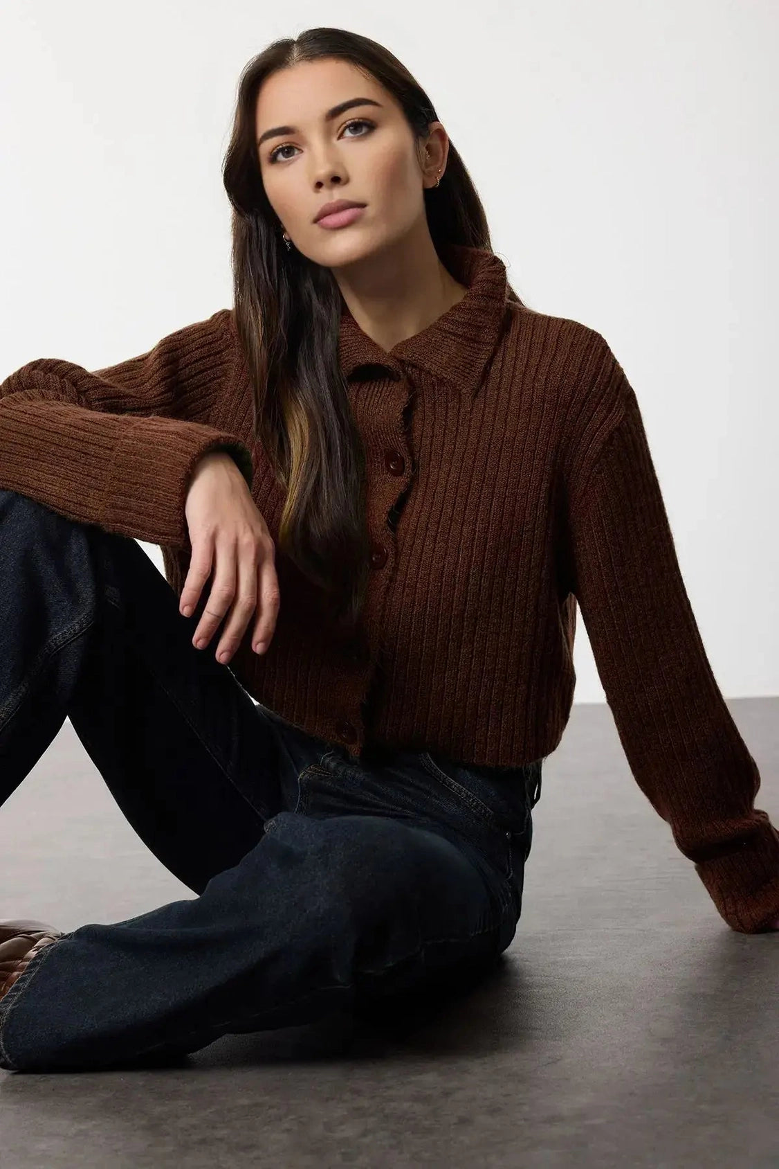 Cashmere Cropped Cardigan