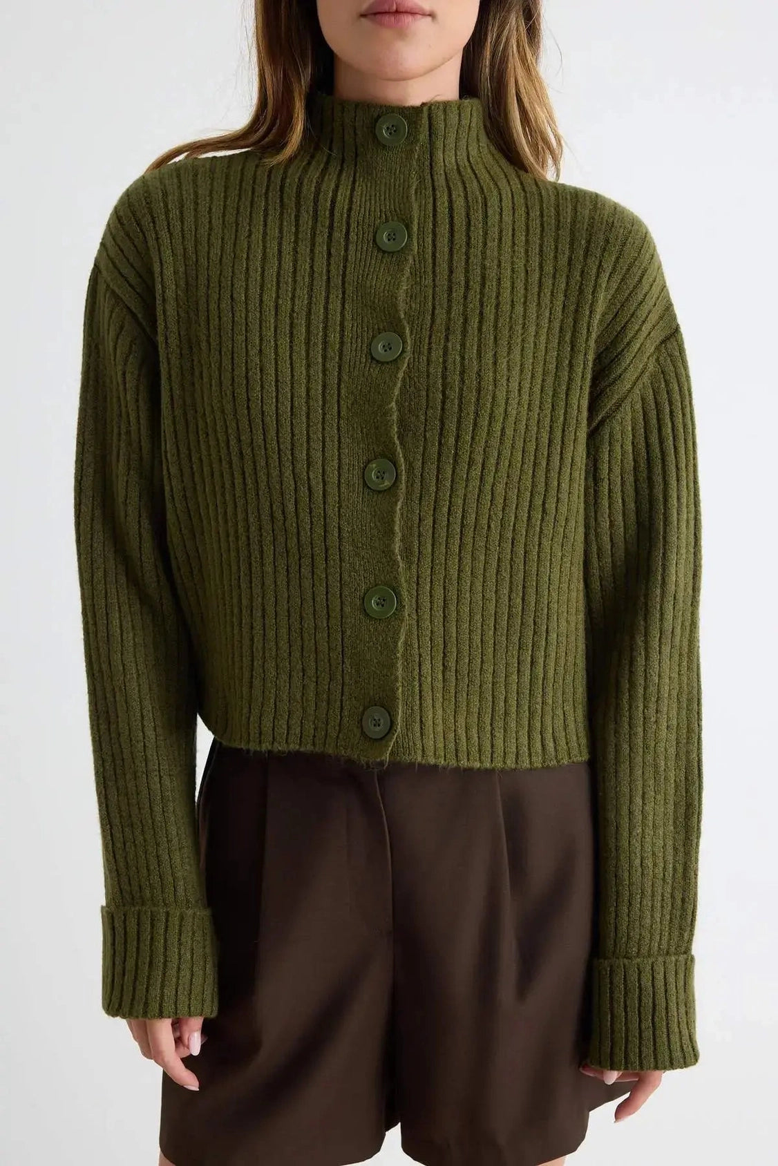 Cashmere Cropped Cardigan