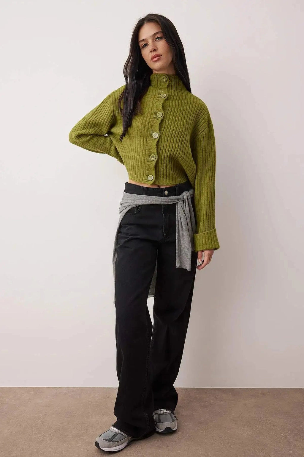 Cashmere Cropped Cardigan