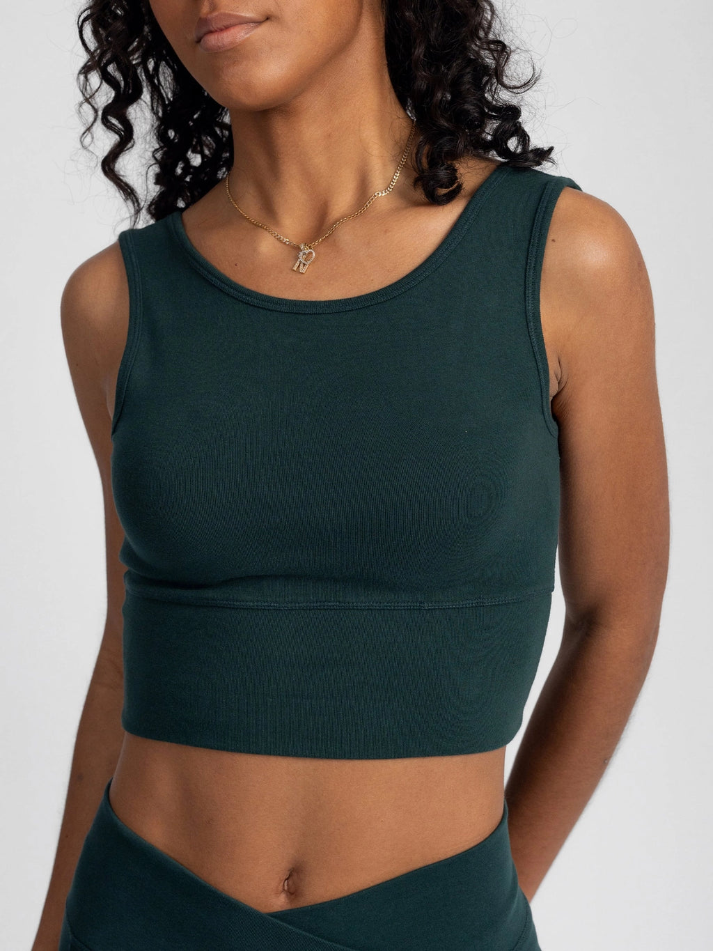 Monstera Reversible Crop Tank