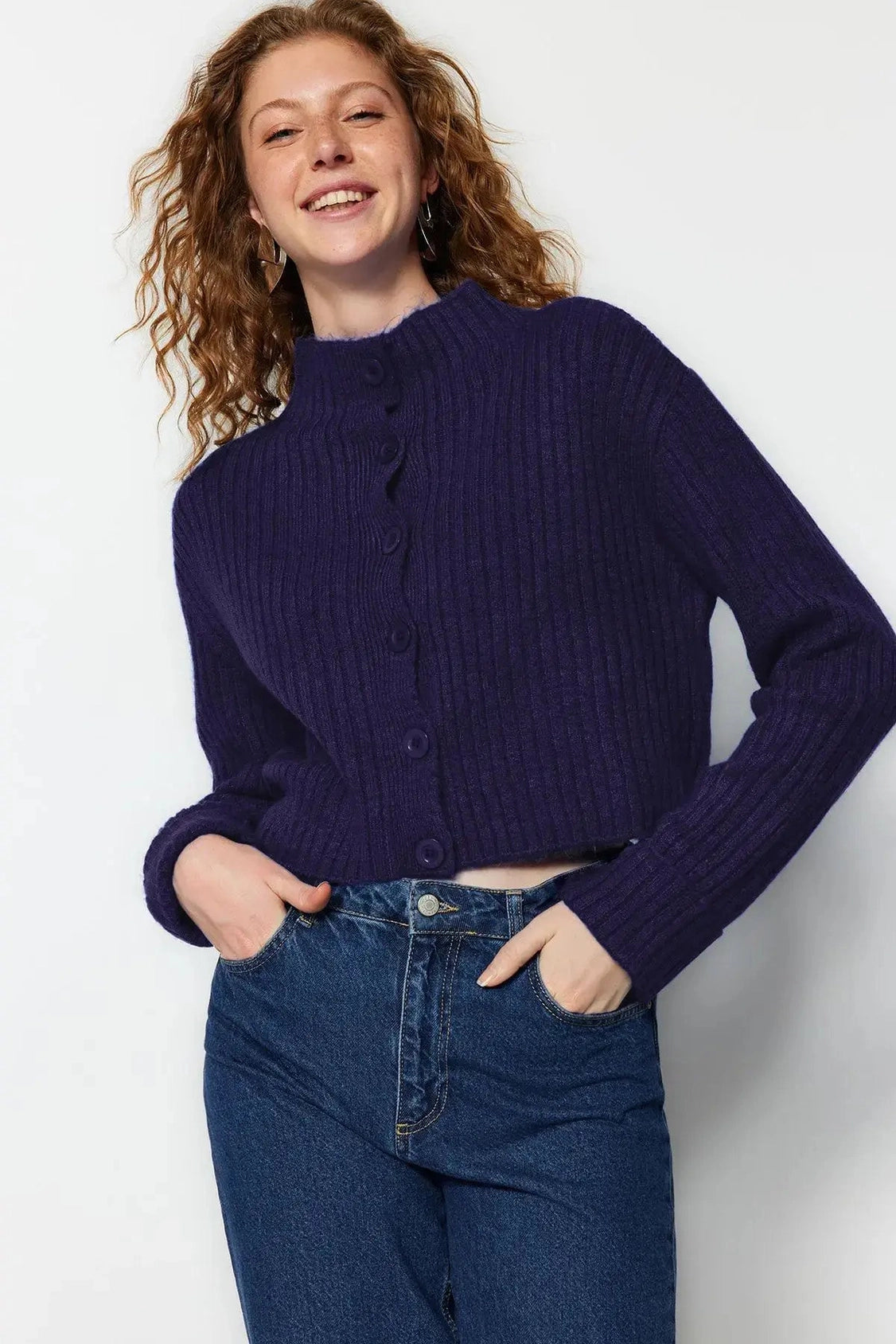 Cashmere Cropped Cardigan