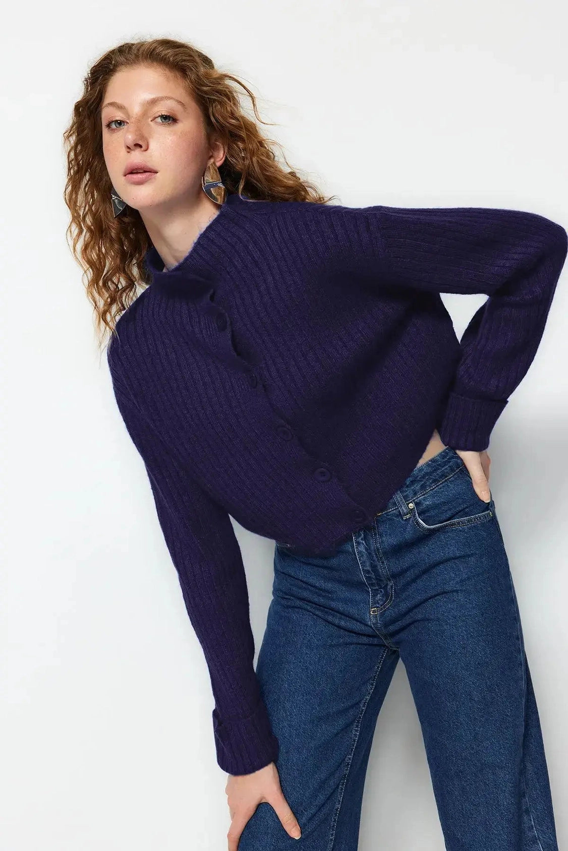 Cashmere Cropped Cardigan